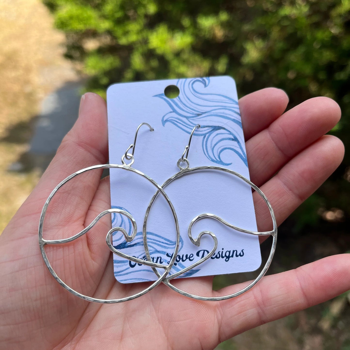 Wave Hoop Earrings