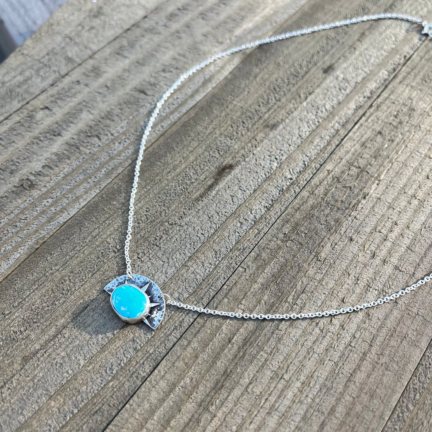 One of a Kind Turquoise Sunrise Necklace
