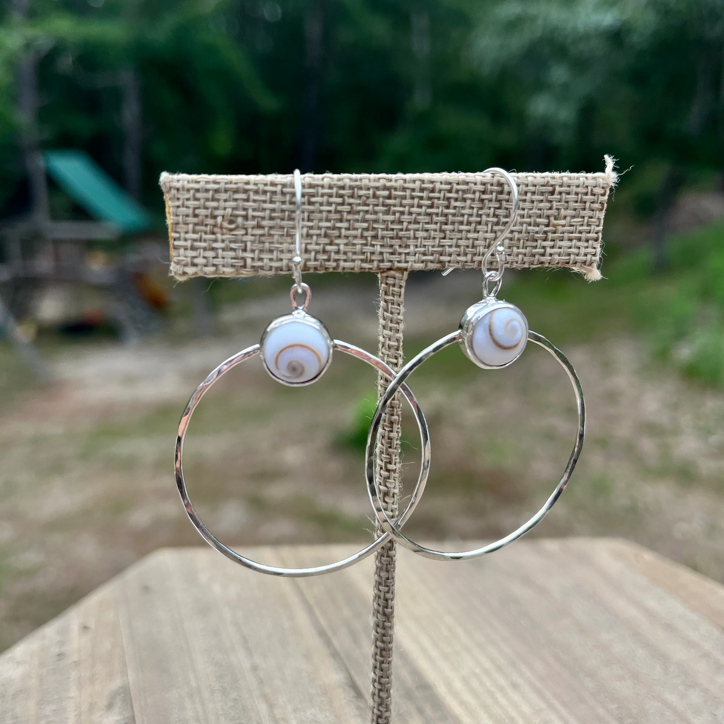 Large Shiva Shell Hoops