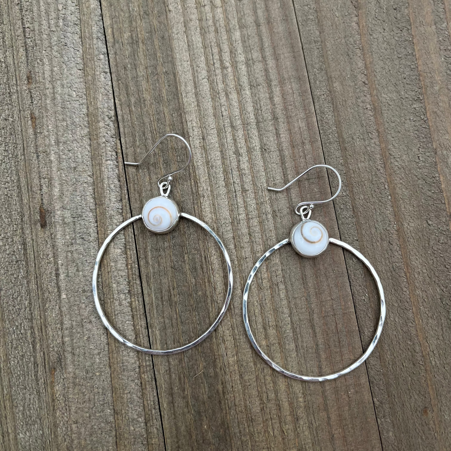 Large Shiva Shell Hoops