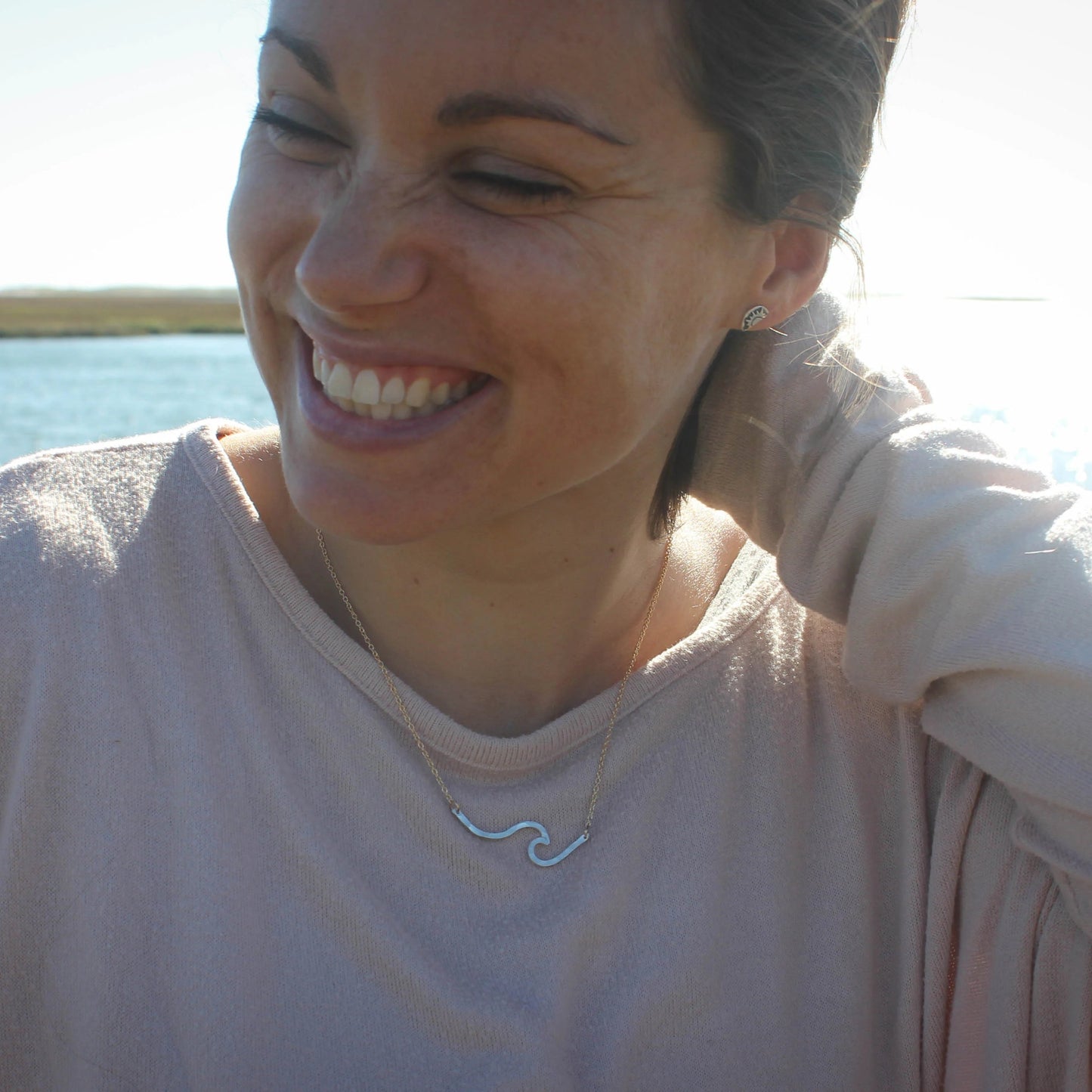 Wave Bar Necklace