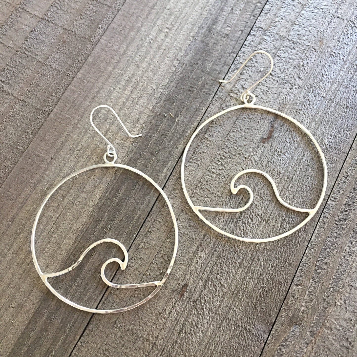 Wave Hoop Earrings