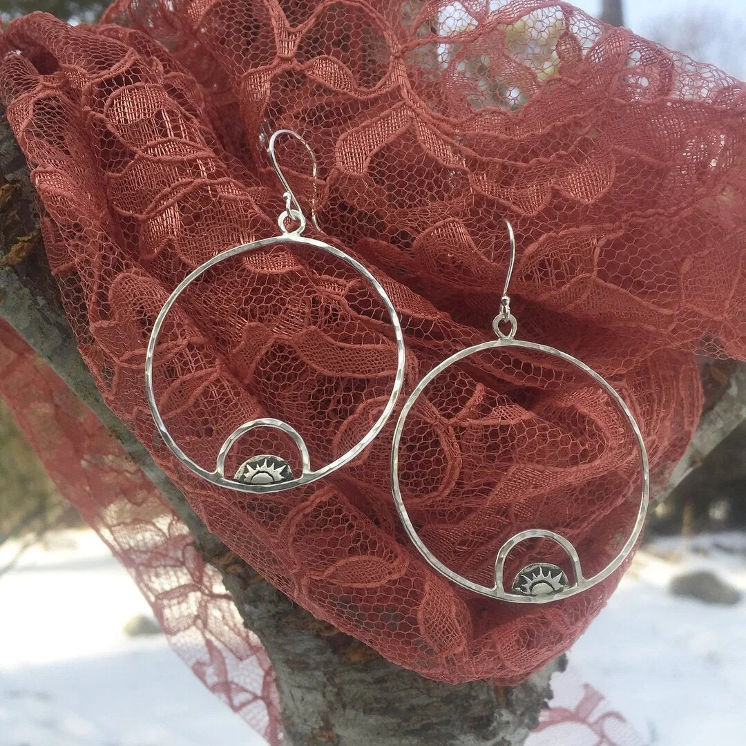 Sunrise Hoop Earrings