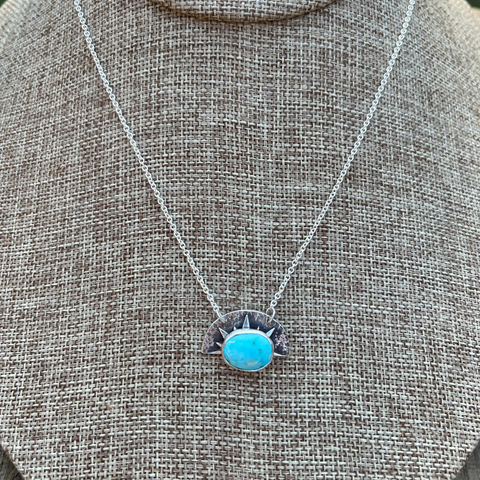 One of a Kind Turquoise Sunrise Necklace