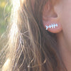 Fishbone Stud Earrings