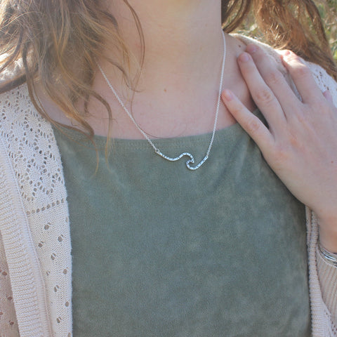 Wave Bar Necklace