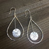 Tear Drop Scale Dangle Earrings