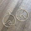 Wave Hoop Earrings